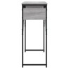Table console avec étagère sonoma gris 105x30x75 cm 