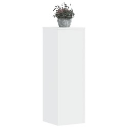 Supports pour plantes 2 pcs blanc 33x33x100cm bois d'ingénierie 