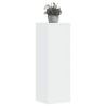 Supports pour plantes 2 pcs blanc 33x33x100cm bois d'ingénierie 