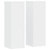 Supports pour plantes 2 pcs blanc 33x33x100cm bois d'ingénierie 
