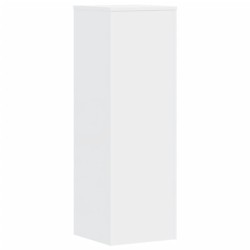 Supports pour plantes 2 pcs blanc 33x33x100cm bois d'ingénierie 