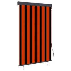 Store roulant d'extérieur 120x250 cm Orange et marron 