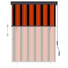 Store roulant d'extérieur 120x250 cm Orange et marron 
