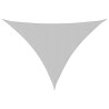 Voile d'ombrage gris clair 7x5x5 m 100% polyester oxford 