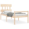 Lit pour personne âgée sans matelas bois massif 