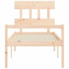 Lit pour personne âgée sans matelas bois massif 