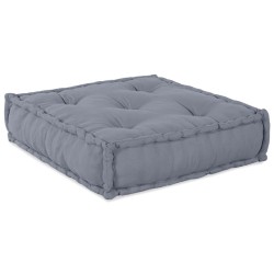 Pouf ModulableGris 70x70x54 en Tissu 
