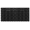 Carreaux de terrasse 6 pcs WPC 60x30 cm 1,08 m² Noir 