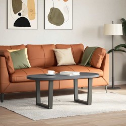 Pieds de table basse en forme de V, 2 pièces, anthracite, 60 x (42-43,3) cm, acier 