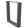 Pieds de table basse en forme de V, 2 pièces, anthracite, 60 x (42-43,3) cm, acier 