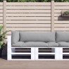 Coussins de palette lot de 3 gris tissu 