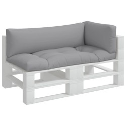 Coussins de palette lot de 3 gris tissu 
