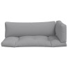 Coussins de palette lot de 3 gris tissu 