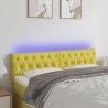 Tête de lit à LED Vert 144x7x78/88 cm Tissu 