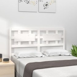 Tête de lit blanc 140,5x4x100 cm bois massif de pin 