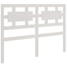 Tête de lit blanc 140,5x4x100 cm bois massif de pin 