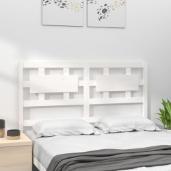Tête de lit blanc 140,5x4x100 cm bois massif de pin 