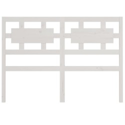 Tête de lit blanc 140,5x4x100 cm bois massif de pin 