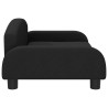 Lit pour chien noir 70x45x30 cm tissu 