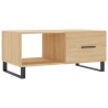 Table basse chêne sonoma 90x50x40 cm bois d'ingénierie 