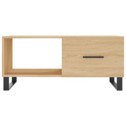 Table basse chêne sonoma 90x50x40 cm bois d'ingénierie 