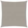Voile d'ombrage 160 g/m² carré gris clair 7x7 m PEHD 