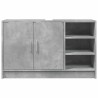 Armoire d'évier gris béton 90x29x55 cm bois d'ingénierie 