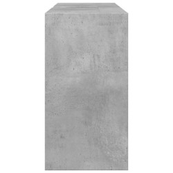 Armoire d'évier gris béton 90x29x55 cm bois d'ingénierie 