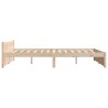 Cadre de lit sans matelas bois massif 135x190 cm 