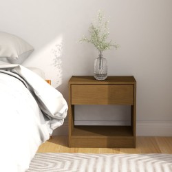 Tables de chevet 2 pcs Marron miel 40x31x40 cm Bois de pin 