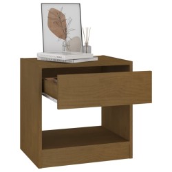 Tables de chevet 2 pcs Marron miel 40x31x40 cm Bois de pin 