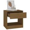 Tables de chevet 2 pcs Marron miel 40x31x40 cm Bois de pin 