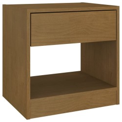 Tables de chevet 2 pcs Marron miel 40x31x40 cm Bois de pin 