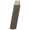Pieds de table basse en U 2 pièces Acier naturel 60 x (30-31) cm Acier 