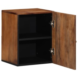 Armoire Murale de Salle de Bain 38x33x48 cm en Bois Massif de Manguier 