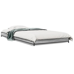 Cadre de lit sans matelas sonoma gris 90x200 cm 