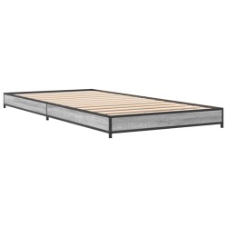 Cadre de lit sans matelas sonoma gris 90x200 cm 