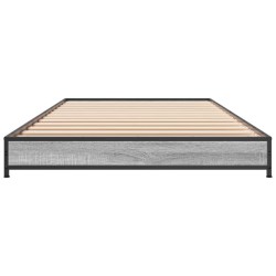 Cadre de lit sans matelas sonoma gris 90x200 cm 