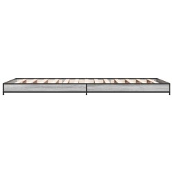 Cadre de lit sans matelas sonoma gris 90x200 cm 