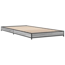Cadre de lit sans matelas sonoma gris 90x200 cm 