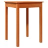 Table à manger cire marron 55x55x75 cm bois massif de pin 