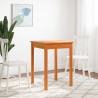 Table à manger cire marron 55x55x75 cm bois massif de pin 