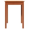 Table à manger cire marron 55x55x75 cm bois massif de pin 