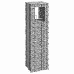 Poteau à panier de gabion 50x50x180 cm Fer 