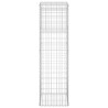 Poteau à panier de gabion 50x50x180 cm Fer 
