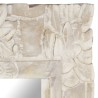 Miroir Blanc 50x50 cm Bois de manguier massif 