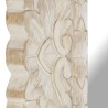 Miroir Blanc 50x50 cm Bois de manguier massif 