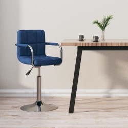Tabouret de bar Bleu Tissu 