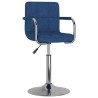 Tabouret de bar Bleu Tissu 