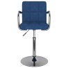 Tabouret de bar Bleu Tissu 